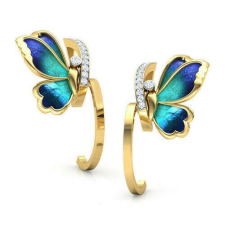 Ékszerek Elitparfüm női fülbevaló zöld kövekkel fülbevaló