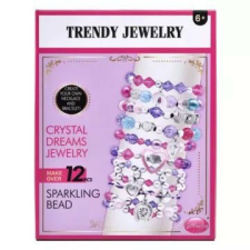  Ékszerkészítő szett virág alakú dobozzal - lila kreatív és készségfejlesztő