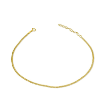 Ékszerkirály 14k arany bokalánc lapított Pancer, 27,5 cm bokalánc