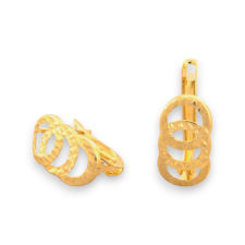 Ékszerkirály 14k arany fülbevaló, három karika fülbevaló