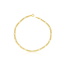 Ékszerkirály 14k arany karkötő, Figaro, 18 cm karkötő
