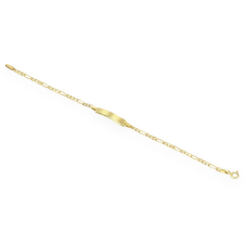 Ékszerkirály 14k arany karkotő gyermekeknek, gravírozható, 16,5 cm karkötő