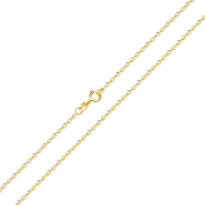 Ékszerkirály 14k arany nyaklánc, kétszínű Anker, 42 cm nyaklánc