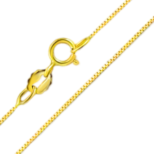 Ékszerkirály 14k arany nyaklánc, Velencei kocka, 45 cm nyaklánc