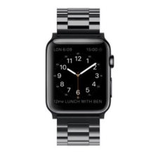 Ékszerkirály Apple watch óraszíj, nemesacél, 42 mm, fekete okosóra kellék