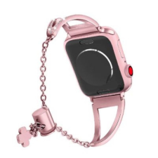 Ékszerkirály Apple watch óraszíj nemesacélból, 42-44 mm, rózsaszín okosóra kellék