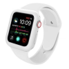 Ékszerkirály Apple watch óraszíj tokkal szilikon, 44 mm, M, L, fehér