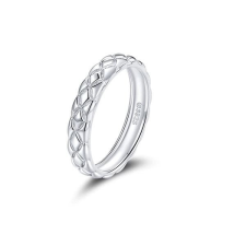 Ékszerkirály Ezüst gyűrű, fonatos, 7-es méret gyűrű