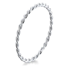 Ékszerkirály Ezüst gyűrű, fonott, 8-as méret gyűrű