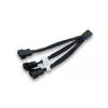 EKWB 3-ventilátoros PWM elosztókábel 10cm - Fekete (3831109867914)