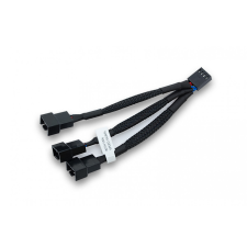 EKWB 3-ventilátoros PWM elosztókábel 10cm - Fekete (3831109867914) kábel és adapter