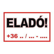  Eladó Tábla - öntapadó, 300*450mm információs tábla, állvány