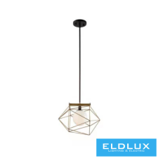 ELDLUX ELDGEOX függeszték fekete/arany E27 világítás