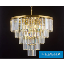 ELDLUX ELDICICLE kristály üveg csillár E14×18 D800x660mm arany világítás