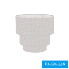 ELDLUX Függeszték 3 rétegű körös v-szürke len ernyővel világítás