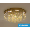 ELDLUX Kristály üveg mennyezeti lámpa E14×5 D400x350mm Arany