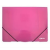 ELECTRA Gumis mappa ELECTRA A/4 műanyag pink
