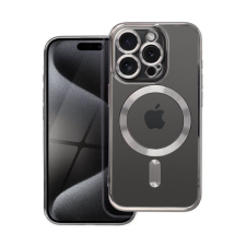 Electro Mag Apple iPhone 15 Pro MagSafe kompatibilis hátlap tok, szürke tok és táska