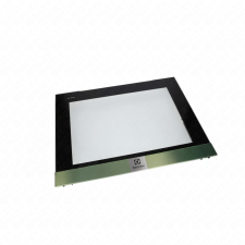 Electrolux 593x465 mm Üveg, ajtó, külső, fekete, (eredeti) ELECTROLUX tűzhely beépíthető gépek kiegészítői