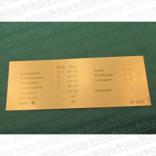 Electrolux Programtábla (eredeti) ELECTROLUX ZF 842C mosógép beépíthető gépek kiegészítői