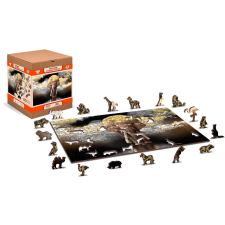 elefánt álmok 2 az 1-ben fa puzzle puzzle, kirakós