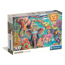  Elefánt Carnival 500 db-os Compact puzzle Clementoni puzzle, kirakós
