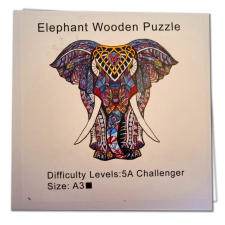 Elefánt fa puzzle A3 puzzle, kirakós
