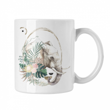  Elefánt - Fehér Bögre bögrék, csészék