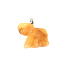 Elefánt medál aventurin barack 4x3cm medál