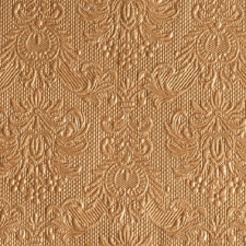 Elegance bronz dombornyomott papírszalvéta 25x25cm,15db-os konyhai eszköz