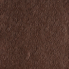 Elegance brown dombornyomott papírszalvéta 40x40cm,15db-os asztalterítő és szalvéta