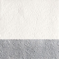  Elegance Dip Silver dombornyomott papírszalvéta 33x33cm,15db-os konyhai eszköz
