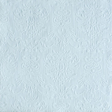 Elegance light blue dombornyomott papírszalvéta 40x40cm,15db-os asztalterítő és szalvéta
