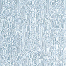 Elegance pearl blue dombornyomott papírszalvéta 25x25cm,15db-os asztalterítő és szalvéta