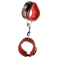  Elegáns Bőr lábbilincsek red/black. bilincs, kötöző