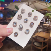  Elegáns bross, kitűző készlet virágos gyöngyös
