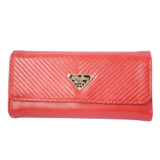  Elegáns női pénztárca, Pufo Luxury, 20 x 10 cm, piros pénztárca