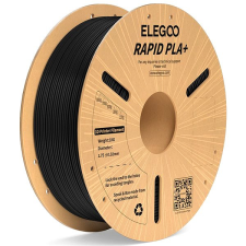Elegoo RAPID PLA+ - 1,75mm, 1kg, Cardboard Spool, Black nyomtató kellék