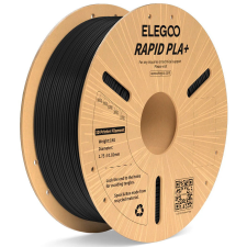Elegoo RAPID PLA+ - 1,75mm, 1kg, Cardboard Spool, Black (ELEEG240426) nyomtató kellék