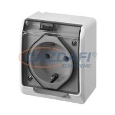 ELEKTRO-PLAST 0324-01 "Hermes" dugalj, átlátszó fedéllel, IP44 villanyszerelés