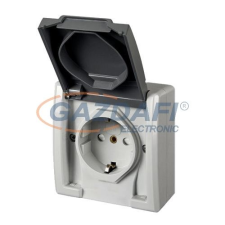 ELEKTRO-PLAST 1244-10 "Aquant" csapfedeles dugalj, 2P+F, IP55 villanyszerelés