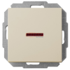ELEKTRO-PLAST 1428-11 "Sentia" keresztkapcsoló, jelzőfényes, süllyesztett, krém, IP20, 250V, 10A, keret nélkül