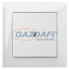 ELEKTRO-PLAST 1470-00 "Sentia" vakfedél, fehér, kerettel villanyszerelés