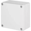 ELEKTRO-PLAST 2701-02 kötődoboz 7 kúpos kábelbevezetővel, csavaros fedéllel, 129x129x61mm, szürke, IP55