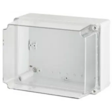 ELEKTRO-PLAST 2705-01 kötődoboz átlátszó fedéllel, 135x74x72mm, szürke, IP65 villanyszerelés