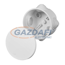 ELEKTRO-PLAST EP-0240-04 kötődoboz 4 kúpos kábelbevezetővel, 65x35mm, szürke, IP44 villanyszerelés