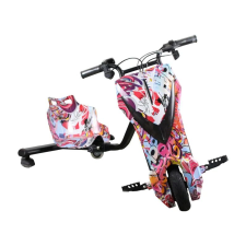  Elektromos Drift Trike Gokart Gyerekeknek LED Kijelzővel és Bluetooth Kapcsolattal lábbal hajtható járgány