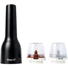  Elektromos fűszerőrlő ajándékszett, USB, fekete konyhai eszköz