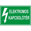  Elektromos kapcsolótér - műanyag, 90*60mm