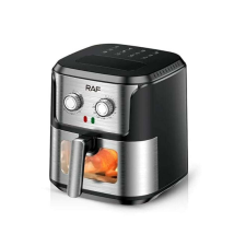 Elektromos légsütő RAF-5329, 1600W, 6,8L, fekete-ezüst fritőz